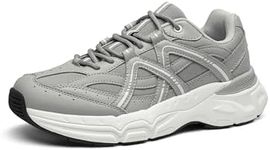 DREAM PAIRS Men's Retro Fashion Sneakers Cam Classic Y2K Chunky Comfortable Casual Lifestyle Walking Tennis Shoes,Size 13,Grey,SDFN2428M