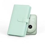 Mini Photo Album 108 Pockets for 3inch Film Photo Photo Box Card Holder Instant Camera Accessories for Fuji Film Instax mini 12 11, for Movie Tickets Business Cards (Mint Green)