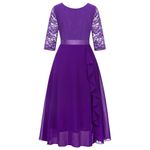 Viriber Girls Dress Party Dress for Girls Ankle Length Long Princess Dress Christmas Holiday Dress …, Violet Party Dress, 11-12 Years