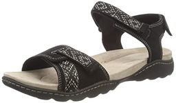 Clarks Women's Amanda Sprint Sports Sandal, Black SDE, 7 UK