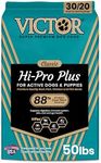 Victor Super Premium Dog Food – Hi-Pro Plus Dry Dog Food – 30% Protein, Gluten Free - for High Energy and Active Dogs & Puppies, 50lbs