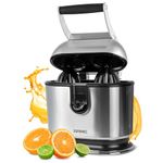 Duronic JE812 Electric Citrus Juicer, 105W Twin Lemon Juice Squeezer, Dual Orange Press Juicer with Large and Small Cones, Large Citrus Press for Extracting Lemon Juice, Limes and Grapefruit