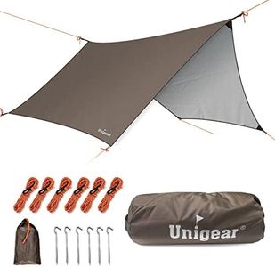 Unigear Rain Fly Tent Tarp Hammock Hexagonal,Lightweight Waterproof Camping Shelter, Portable Windproof Snowproof Tarpaulin for Snow Sunshade for Camping Outdoor Travel