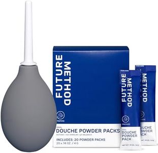Future Method Reusable Anal Douche Bulb for Women and Men, 50 ml Sarolit Enema Bulb with White Polyethylene Nozzle - pH-Balanced & Soothing Anal Flush Cleanser (Pack of 20)