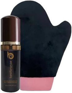 Best Bronze Tinted Self Tanning Mousse with Mitt - Sunless Tanner Foam for Customizable Light, Medium & Dark Tan - Vegan Tanning Mousse & Natural Tanner for Bronze Glow (5.07 Fl Oz Tanner & Mitt)
