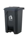 30L 50L 80L Recycling Dustbin Rubbish Pedal Bin Waste Trash Kitchen Indoor Outdoor Rubbish and Waste Bin with Pedal Home Office (50 Litre Black)