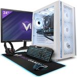 Vibox V-24 Gaming PC - 24" Monitor Bundle - AMD Ryzen 5 4500 Processor - Nvidia GTX 1650 4GB Graphics Card - 16GB RAM - 1TB SSD - Windows 11 - WiFi