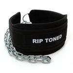 Rip Toned Dip Belt for Weight lifting, Pull Ups, Dips, Chin Ups - 36" Heavy Duty Steel Chain - Weight Belt with Chain for Weight Lifting, Powerlifting, and Strength Training