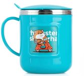 MAGIC PLUS Milk Mug Cup for Kids - Fun and Functional 304 Stainless Steel Insulated Mugs with Spillproof Lid, Double Wall Vacuum Design, BPA Free, Perfect for Hot and Cold Drinks (300ml, Blue)