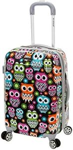 Rockland Vision Hardside Spinner Wheel Luggage, Owl, Carry-On 20-Inch