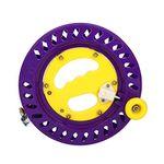 kite reel,Kite Line Winder Winding Reel Grip Wheel Kite String Wheel Holder, 22cm Professional Outdoor Durable Plastic Fishing Kite Line Spool Reel Wheel Holder Winding Flying Tool Accessory (Purple)