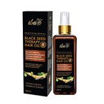 Iba Professional Black Seed Therapy Hair Oil - Lightweight Non-Sticky Mineral Oil Free Dark Brown | Halal Certified & Vegan