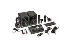 Mackie Studio Bundle with CR3-X monitors, Big Knob Studio Monitor Controller/Interface, EM89D Dynamic Microphone, EM91C Condenser Microphone and MC-100 Headphones