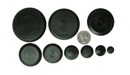 Caplugs 50 Piece Flush Mount Black Hole Plug Assortment for Auto Body and Sheet Metal