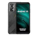 AGM H6 LITE Rugged Smartphone 2024, Ultrathin Mobile Phone Unlocked, Android 13, 4 + 128GB, Expandable to 512TB, IP68/69K Waterproof Phone with 3 Card Slots, 4G Dual SIM, NFC, GPS