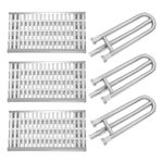 Boloda Stainless Steel Grill Heat Plates Heat Shield Grill Burners for DCS Grill Parts 27DBQR, BGA36-BQARL/BQARN, BGA48-BQARL/BQARN, Ceramic Rod Complete Radiant Tray BBQ Gas Grill Replacement Parts