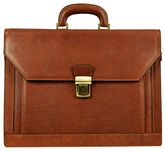 Time Resistance Briefcase for Men - Made of 100% leather - Handmade in Italy - Work bag - Business bag - Shoulder bag