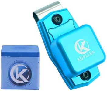 KONLLEN Magnetic Pool Chalk Holder with Premium Nano Grip Cue Chalk Set | Quick One-Hand Access, Low-Dust Billiard Accessories & Perfect Player Gift