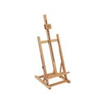 KINGART 38" High Tabletop Wooden H-Frame Studio Easel - Artists Adjustable Beechwood Painting and Display Easel, Holds Up to 22" Canvas - Portable Sturdy Table Desktop Holder Sketch Pad Stand