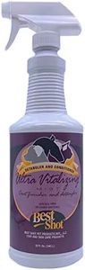 Best Shot Ultra-Vitalizing Mist Detangler and Conditioner with Pet Coat Release Technology, Moisturizing Conditioner for Dogs, Cats, and Horses, Hypoallergenic, 32 Oz.