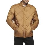 Calvin Klein Mens Reversible Diamond Quilted Jacket, Reversible Khaki, Medium