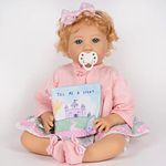 Paradise Galleries Sweet Realistic Baby Doll, Jannie de Lange Designer's Doll Collections New Year Birthday Party Baby Doll Gift with 8-Piece Doll Accessories - Story Time Baby