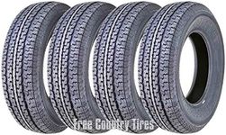 FREE COUNTRY Set 4 Premium Trailer Tires ST225/75R15 10PR Load Range E Radial w/Scuff Guard