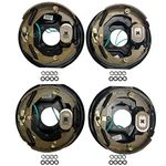 M-Parts Trailer Brakes - 2 Pair 10" X 2-1/4" Electric Trailer Brake Assembly for 3,500 lbs - Trailer Brake Kit, Electric Trailer Brakes, Trailer Brakes 3500lb axle, 2 Left (77-10-1) 2 Right (77-10-2)