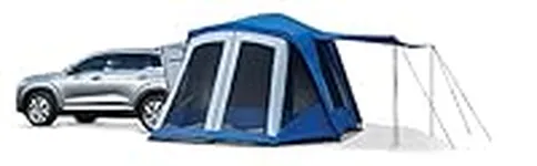 Napier Sportz SUV Tent 10'x10' Waterproof Camping Tent with 6'x7' Screen Room and Awning 6 Person Blue/Grey Car Tent