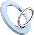 Magnetic Phone Ring Holder for Mag Safe - Lamicall Magnetic Finger Phone Ring Stand Holder, Magnet Ring Grip, Compatible with iPhone 12 13, Pro, Pro Max, Mini, Mag Safe Accessories, Sky Blue