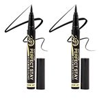 Mattlook 24H Perfect Stay Style Muse Eyeliner, Black, Pack of 2 (2gm)