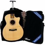 Journey Instruments Solid Sitka Travel Guitar – FF412C Traveler Acoustic-Electric Collapsible Grand Auditorium Guitar – Portable Backpack Case