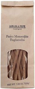 Molin di Pepe - Pasta Integrale di Farina di Farro Monococco (5 confezioni) | Nutriente, ricca di fibre, digeribile | Cereali dal sapore intenso | Confezione ecosostenibile 5x7.06 Oz. (5x200g)