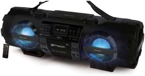 Emerson EPB-3001 Portable Bluetooth CD Player Boombox | Stereo System with AM/FM Radio, MP3 | USB, AUX, Headphone Jack | Compact for Home or On-the-Go Entertainment