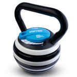 XRT65 Adjustable Kettlebell | Adjustable Weight range of 4.5 KGs to 18.1 KGs | Gym Equipment Set for Home Workout/Physiotherapy | Black and Blue (40 Pound (18.1 KGs))