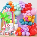 Rainbow Balloon Arch Kit, Balloons 100 Pack Colourful Multicoloured Garland Kit, Latex Bright Party Balloons for Kids Baby Shower Rainbow Boys Girls Birthday Circus Fiesta Theme Party Decorations