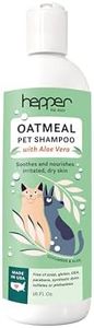 Hepper Oatmeal Shampoo for Dogs, Cats and Other Pets - All Natural Pet Shampoo: No Dog Soap, Cat Soap or Pet Soap - Dog Shampoo Sensitive Skin, Dog Dry Skin, Dog Itchy Skin Treatment -Cucumber & Aloe