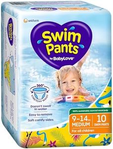 BabyLove 30 Piece (3 Pack x 10) Premium 360° Stretchy Waistband Swim Nappy Pants Medium 9-14kg