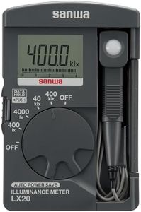 GuliTech Japan Sanwa LX20 Laser Power Meters/Environmental Meters ILLUMINANCE Meter 4039 Full-Scale Count with a bar Graph Display Data Hold Function Auto Power Save Function