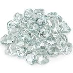 Stanbroil 10-Pound Reflective Fire Glass Diamonds - 1/2 inch Luster Fire Glass for Fireplace Fire Pit and Landscaping, Crystal Ice Luster