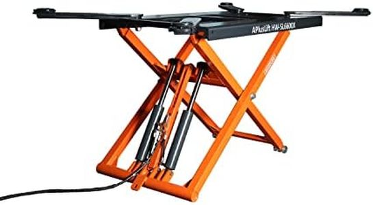 APlusLift 6600LB Portable Mid-Rise Scissor Lift 110V Power HW-SL6600X with 5 Year Structural Warranty