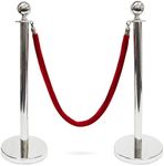 3-ft. Polished Ball Top Stanchions 