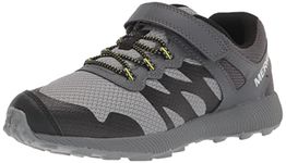 Merrell Kids Boys Nova 2 Trail Running Sneaker, Grey/Black, 10.5 M US