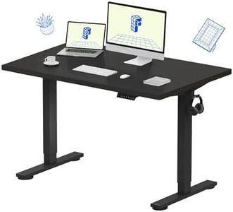 FLEXISPOT India Premium Standing Desk | Anti-Collision Detection | 5Y Warranty | Height Adjustable | Ergonomic | Electric | Sit Stand Table (Black, 120x75 CM)