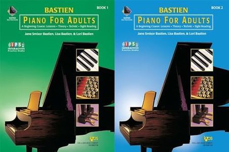 Bastien Piano For Adults 2 Books Set - Book 1 (Book & IPS) & Book 2 (Book & IPS)