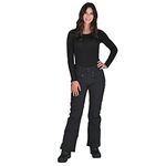 Arctix Women's Mountain Premium Mesh-Lined Snowboard Cargo Pants, Black, Small (4-6) Regular