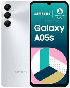 Samsung Galaxy A05s, Smartphone Android 4G, stockage 64 Go, Ram 4Go, batterie 5000 mAh, Smartphone déverrouillé, Argent, Version FR
