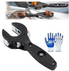 copper pipe cutter，pvc pipe cutter，2-in-1 Close Quarters Ratchet Pipe Cutter for Stainless Steel, Copper, Aluminum - Fast One-Hand Cutting Tool 5/16" to 1-1/8" Compact Design，for Home Working