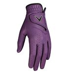 Callaway Golf Opti Color Glove (Worn on Left Hand, Ladies, Small, Purple)