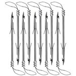 IronBuddy 10 Pack Bow Fishing Arrowheads Stainless Steel Fishing Slingshot Catapult Dart Broadheads Arrow Heads Hunting Tips Points